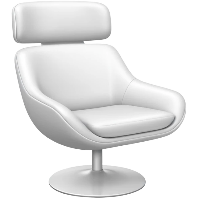 modern white chair emoji