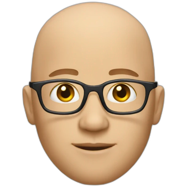 julien, a bald ux designer emoji