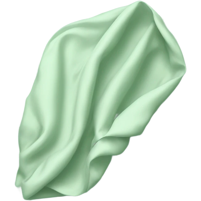 Pastel green realistic sheet emoji