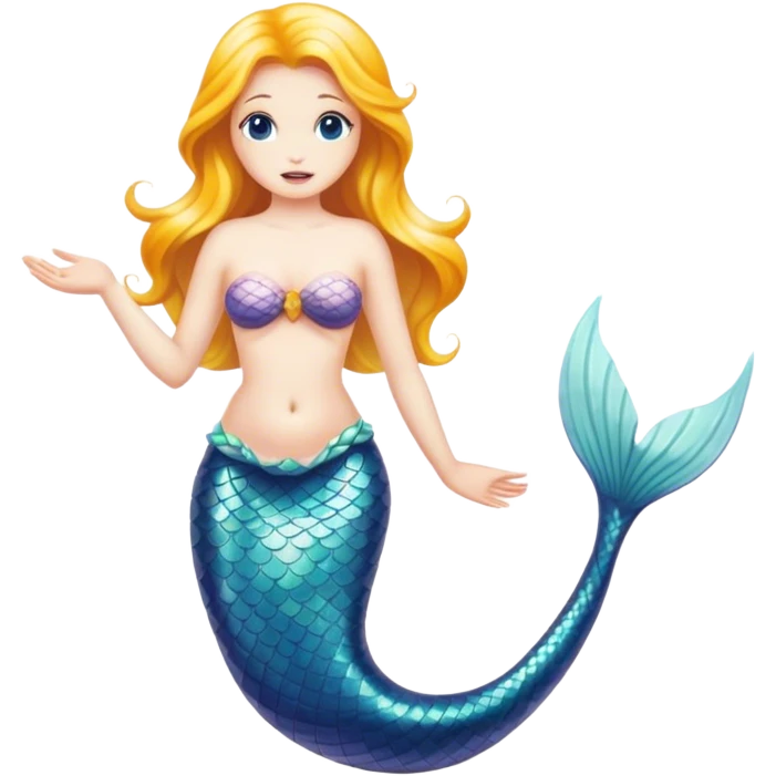 white mermaid  emoji