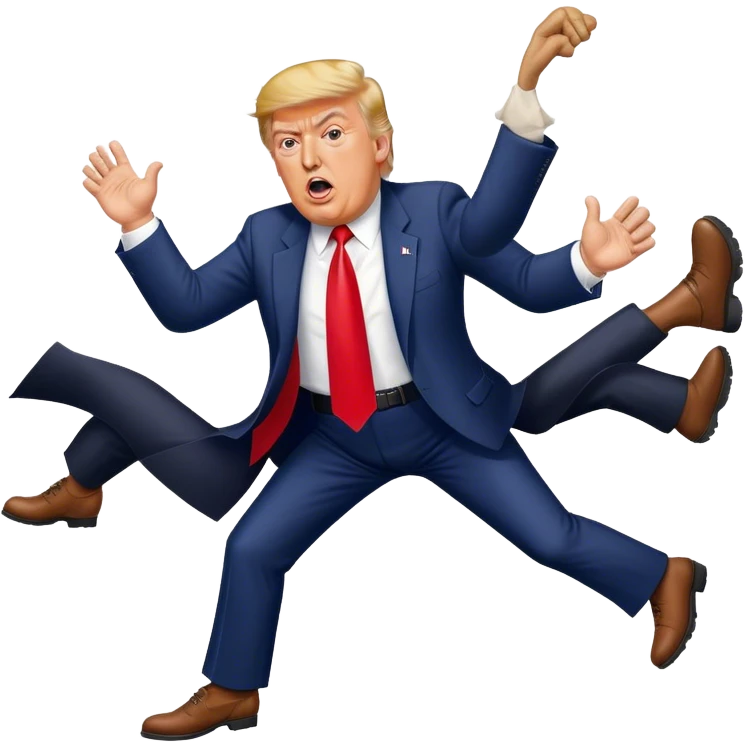 President Trump kicking out illegal immigrants emoji