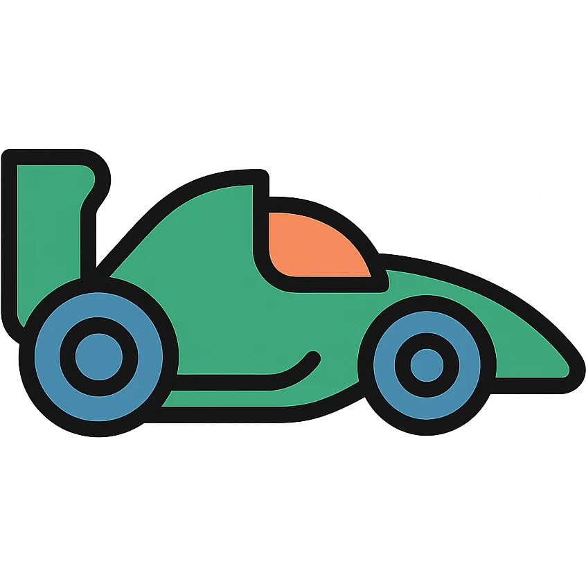 green race car emoji