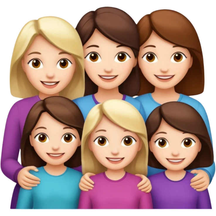 As meninas do celso são 5 : 2 filhas e 3 netas emoji