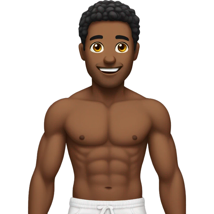 shirtless man emoji