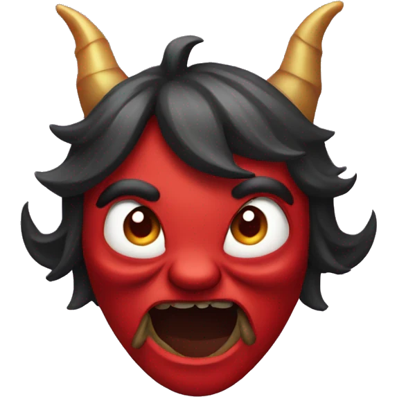 Devil emoji, but replace the horns with party hats emoji