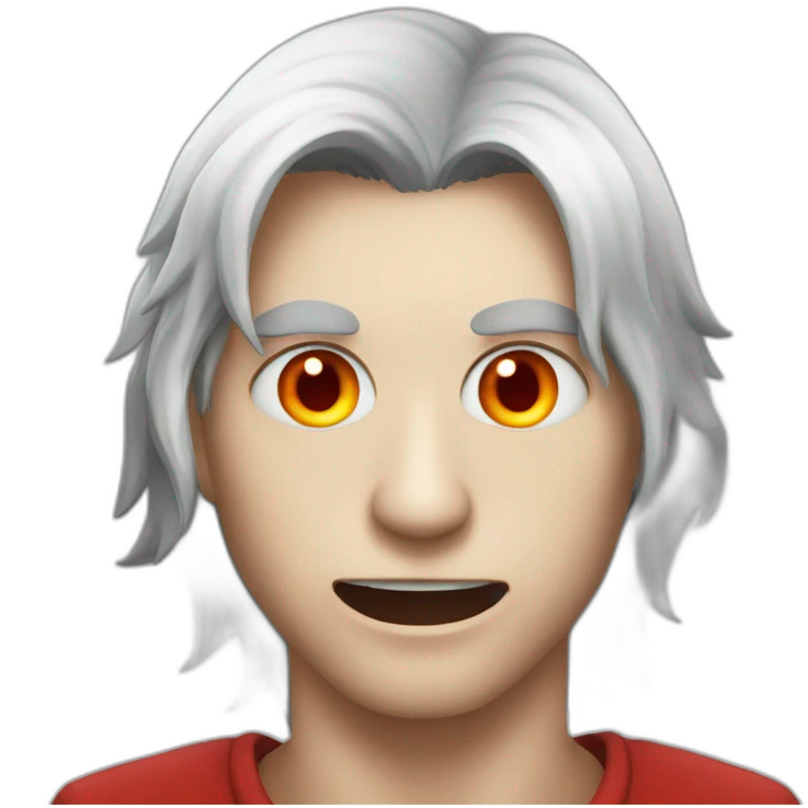 Demon terrifiant au yeux rouge emoji