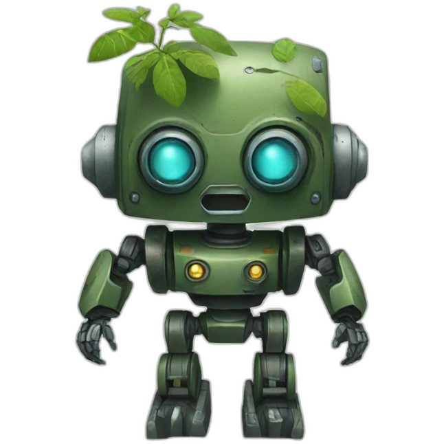 Jungle robot emoji