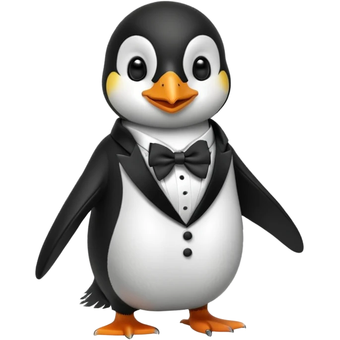 Pingouin chanteur emoji