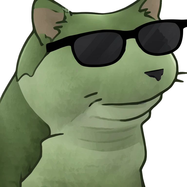 Cat with sunglasses emoji