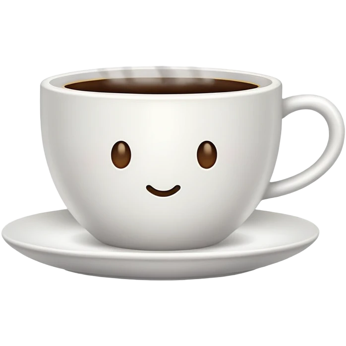 coffee cup with steam emoji