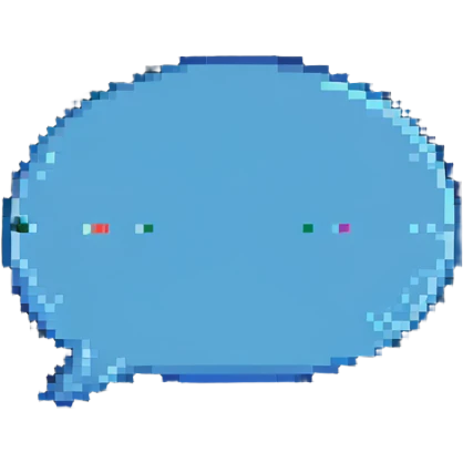 a bit of a chat, pixel art style emoji
