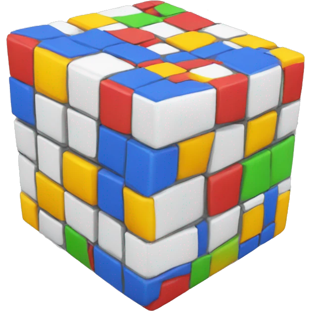 A rubix cube emoji