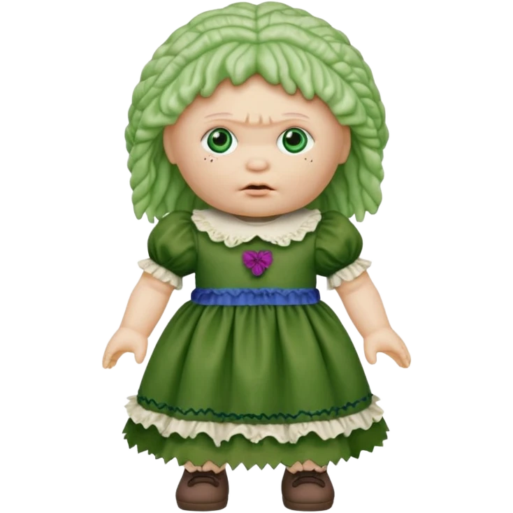 Evil cabbage patch doll emoji