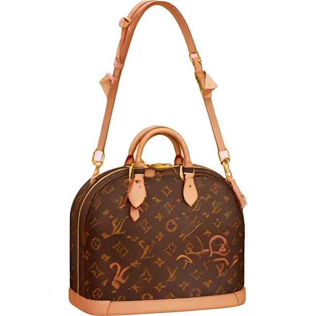 Louis Vuitton bag pink emoji