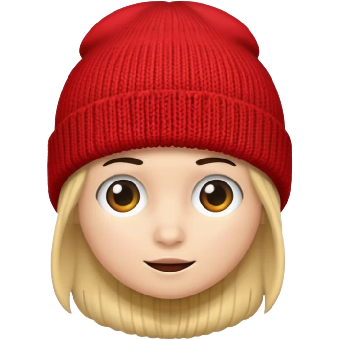 red beanie emoji
