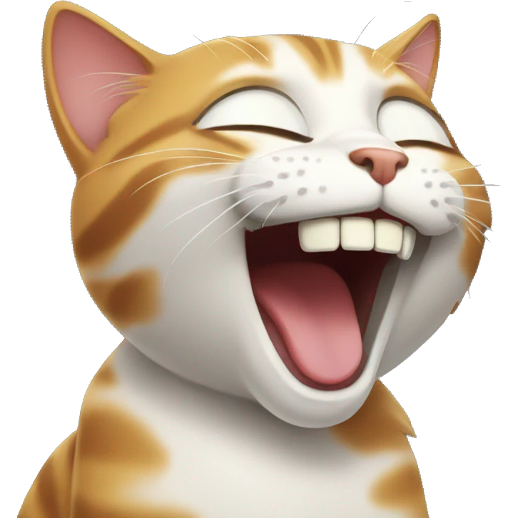 Cat laughing emoji
