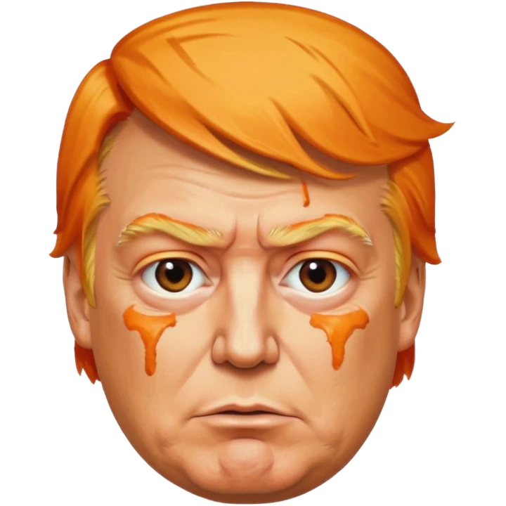 a donald trump with shit stains emoji