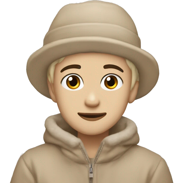 Aesthetic￼ beige winter emoji
