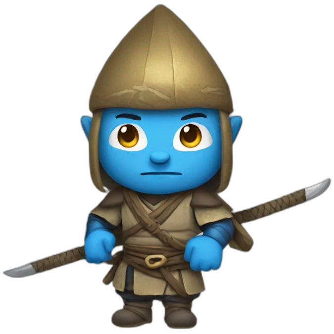 Smurf ronin emoji