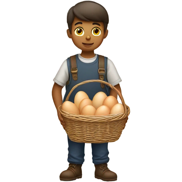 Boy with eggs  emoji