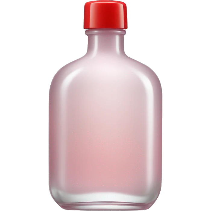 glossier perfume bottle with red cap emoji