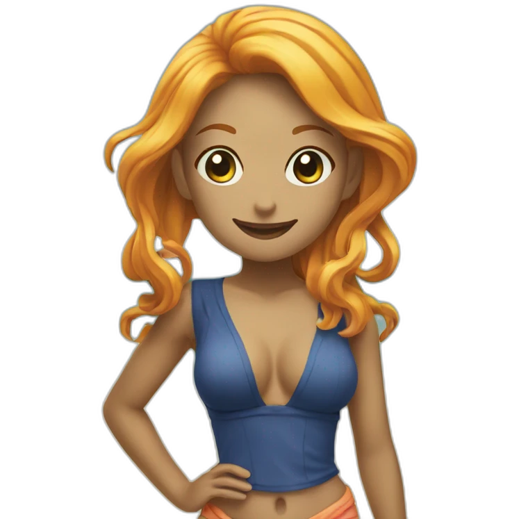 nami a la plage emoji