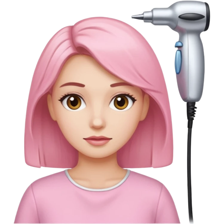 woman at the hairdressers with light pink clothes emoji