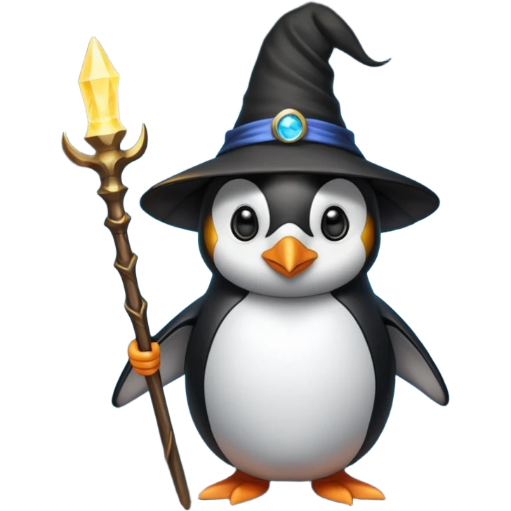 Penguin Wizard emoji