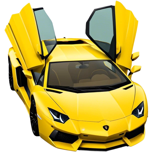 Lamborghini Aventador - Lamborghini (Model Year: 2021) (Iconic colour: Yellow) emoji