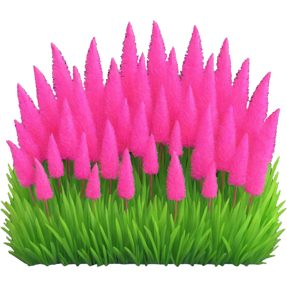 patch of pink grass emoji