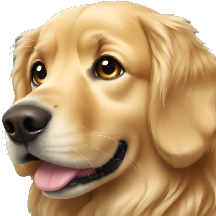 golden retriever dog emoji
