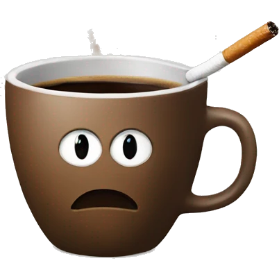 coffee and a cigarette  emoji