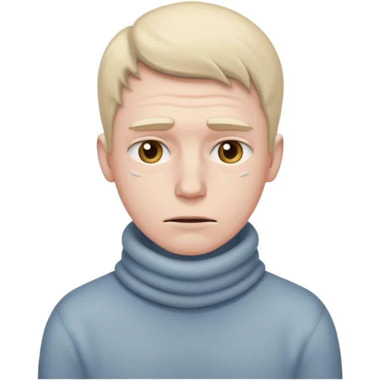 man feeling cold emoji