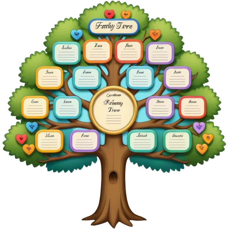 family tree diagram emoji