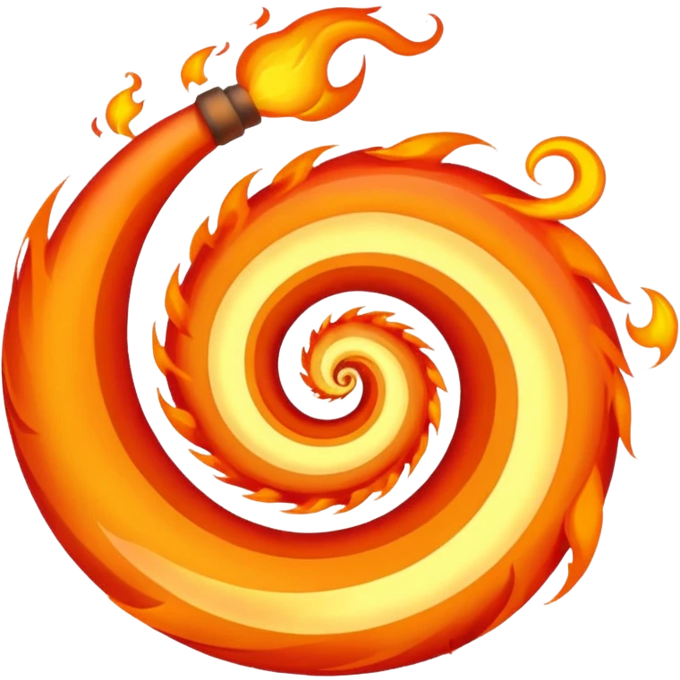 love spiral and fire emoji