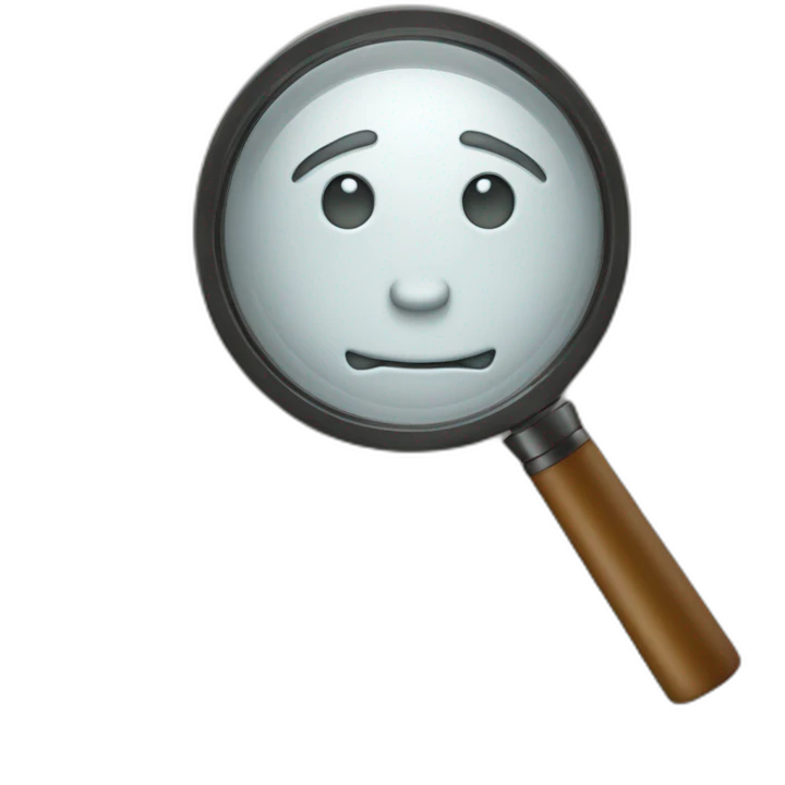 Magnifying glass man emoji