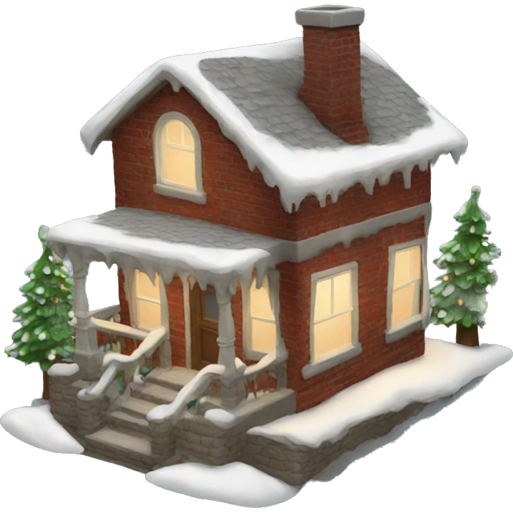 Christmas house  emoji