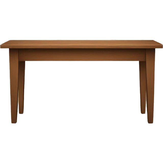 modern working wood table emoji