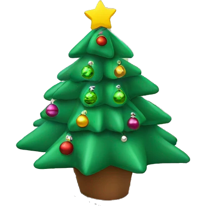 Christmas tree with laptops  emoji