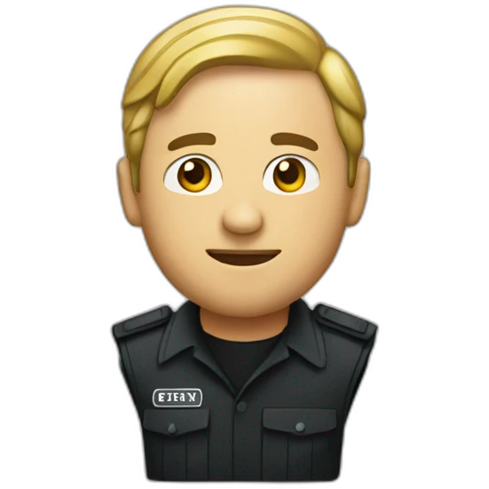 A security man concert emoji