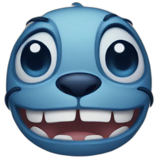 Stitch face emoji