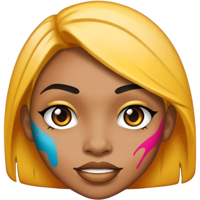 Graffit humani painting emoji