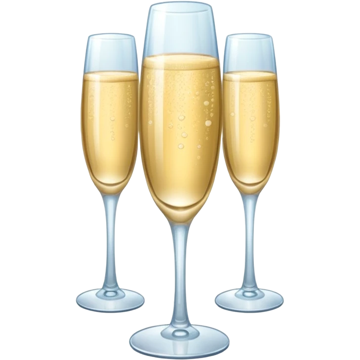 tower of champagne glasses emoji