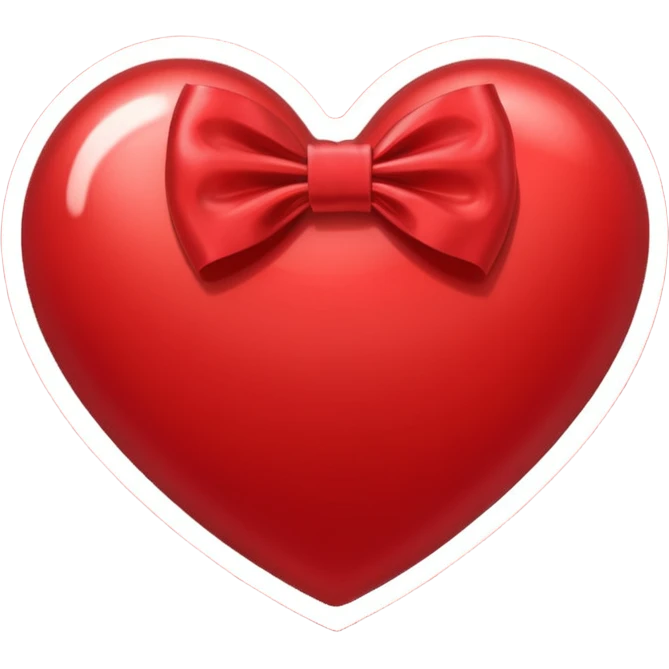 Corazón con moño emoji
