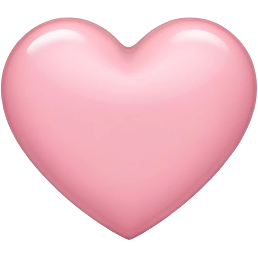 Light pink heart emoji