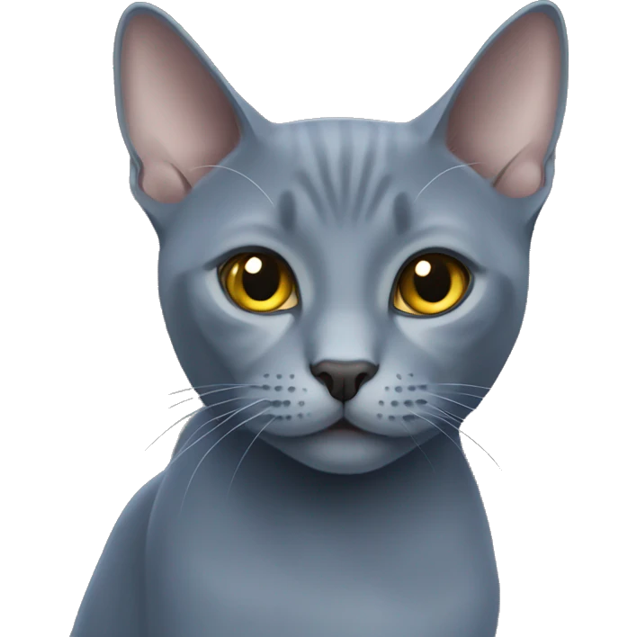 Russian blue cat emoji