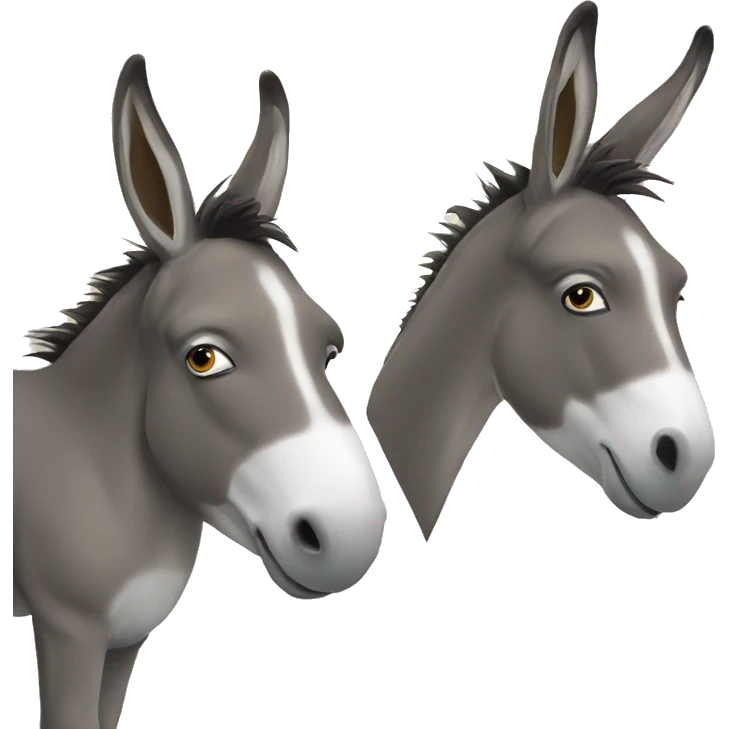 2 donkeys on a podcast emoji
