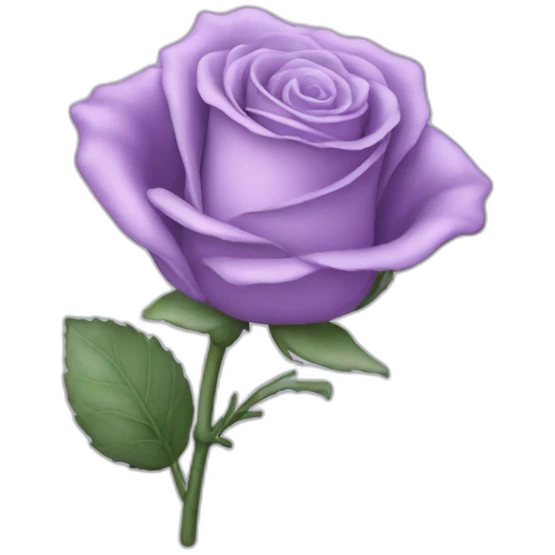 Lavender rose emoji