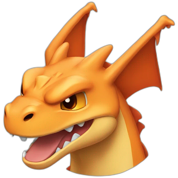 Crying Charizard face emoji