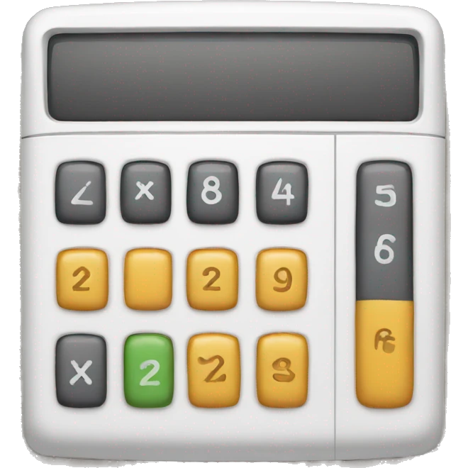 calculator food emoji